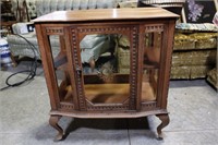 SMALL ORNATE DISPLAY CABINET