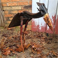 Yard Art Shovel Bird