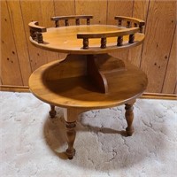 Vintage Round Maple Table