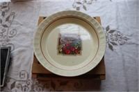 FARM FRESH CHERRIES PIE PLATE WITH CRATE