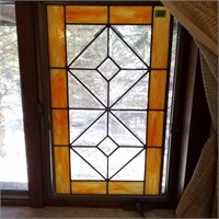 Slag Glass Window Hanging