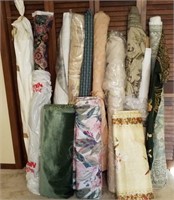 Various Rolls of Upholstery Fabric