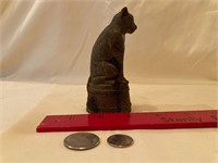 Vintage cast iron cat bank