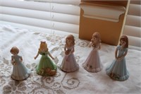 PORCELAIN FIGURINES   AGES 6-10 "GROWING UP"