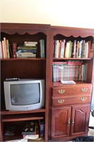 PAIR OF BOOK SHELVES-60" BY 70"--NO BOOKS