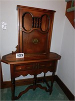 TWO PC TABLE W/CABINET