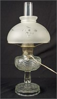 Aladdin Beehive Lamp w/ Satin Glass Shade