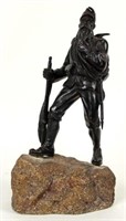 WW1 Austrian Mountain Soldier Bronze Sculpture