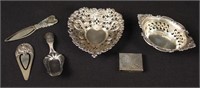 Mixed Group of Sterling Silver Dishes, Etc.