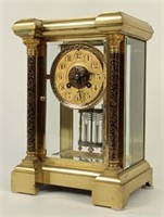 Bigelow & Kennard Brass Mantle Clock