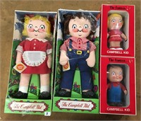(4) Campbells Kids Dolls in Boxes