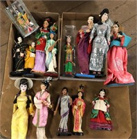 Lot Asian & Indian Dolls