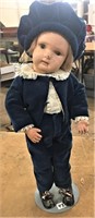 Schoenhut Doll, 17"H, wear to nose