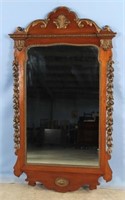 George III Style Mahogany Wall Mirror