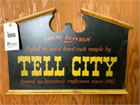 Tell City Wooden Plaque