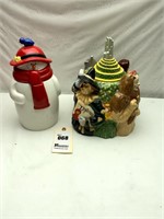 Wizard of Oz & Snowman Cookie Jars