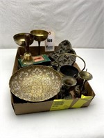 Brass Goblets, Brass Teapot, no lid, Brass Bowl