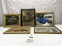2 Boxes -Assorted  Old Car Pictures, Chimney Rock