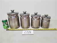 $100 Tramontina Stainless Canister Set (No Ship)
