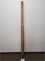 6 Wood Spear Shafts (No Ship)