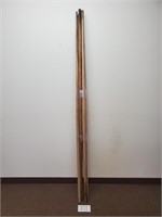 6 Wood Spear Shafts (No Ship)