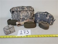 Assorted Military Bags and Straps