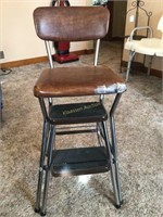 Step Stool with Chair Top