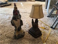 Chicken Lamp and Decor