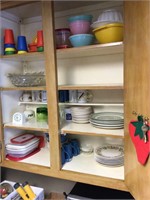 Dishes and plastic ware