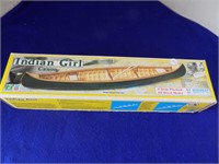 Indian Girl Canoe Model