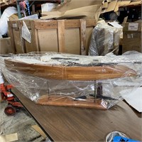 MODEL BOAT 30" X 36" WITH STAND