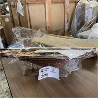 MODEL BOAT ENDEAUOUR 24" X 28" WITH STAND
