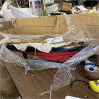 MODEL BOAT RED  30" X 36"  WITH STAND