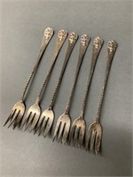 Set of 6 Sterling Silver Forks