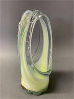 Fine Mid Century Hand Blown Art Glass Vase