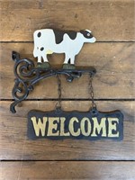 Cast Iron Welcome Sign-10"