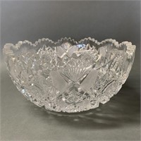 Beautiful Lead Crystal Fruit Bowl 9"