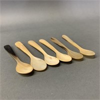Set of 6 Bone Spoons