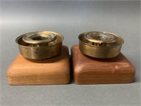 Pair Kennedy Brother (Bristol VT) Candle Holders