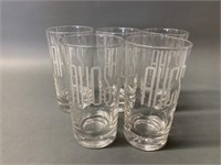 Set of Etched Bar Glasses (AHCS)
