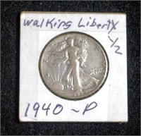 1940P Walking Liberty Half