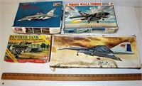 Vintage Plastic Models - TU-144, RA-5, Tornado