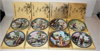 8 Imperial Jingdezhen Beauties Red Mansion Plates
