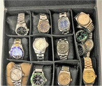 Faux Rolex Watch Collection in Carrier