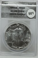 1987 Silver American Eagle MS69