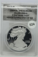 2012-w Proof American Silver Eagle PR70 FS
