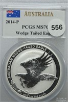 2014  Wedge Tailed Eagle MS70 1oz .999 silver