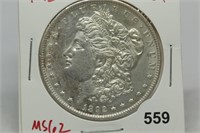 1892 Morgan Silver Dollar MS62