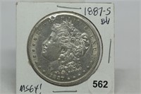 1887-s Morgan Silver Dollar - MS64