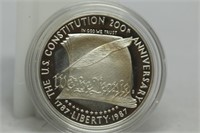 1987 Proof Constitution Silver Dollar